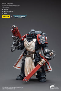 JOYTOY Warhammer 40k Action Figure Black Templars Primaris Sword Brethren Brother Harmund