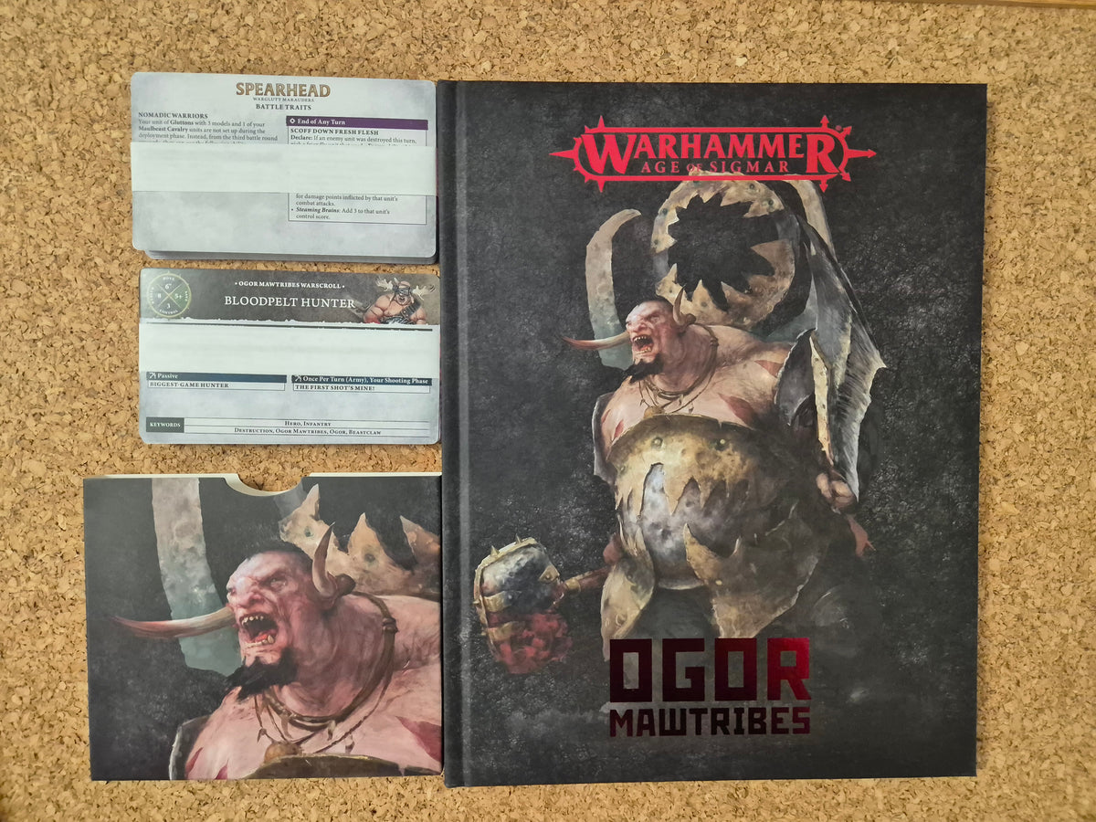 Ogor Mawtribes Army Battletome and Warscroll Cards