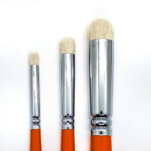 Load image into Gallery viewer, Orange Brushes - 3 Dry Brush Set