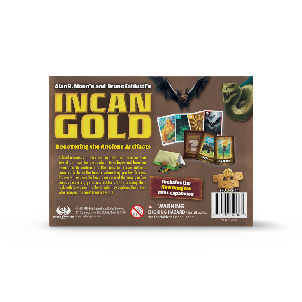Incan Gold 2024 Edition - includes New Danger Expansion