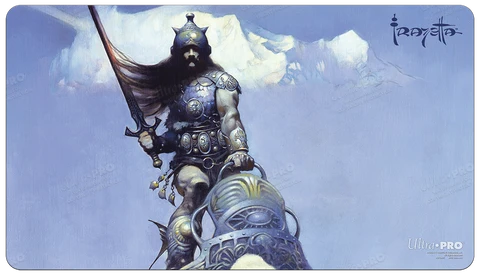 Ultra Pro Artist Spotlight Frank Frazetta Standard Gaming Playmat Mousepad - Silver Warrior
