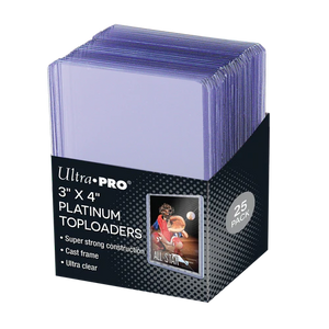 Ultra Pro Platinum Toploader Ultra Clear 3"x4" (25ct)