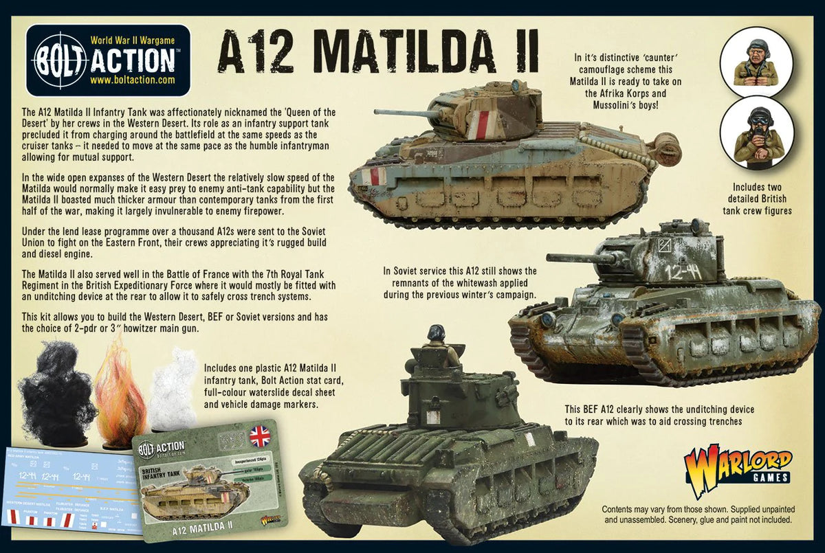 Bolt Action A12 Matilda II Infantry Tank