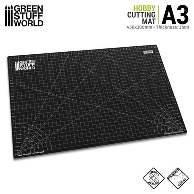 Green Stuff World Black Cutting Mat A3