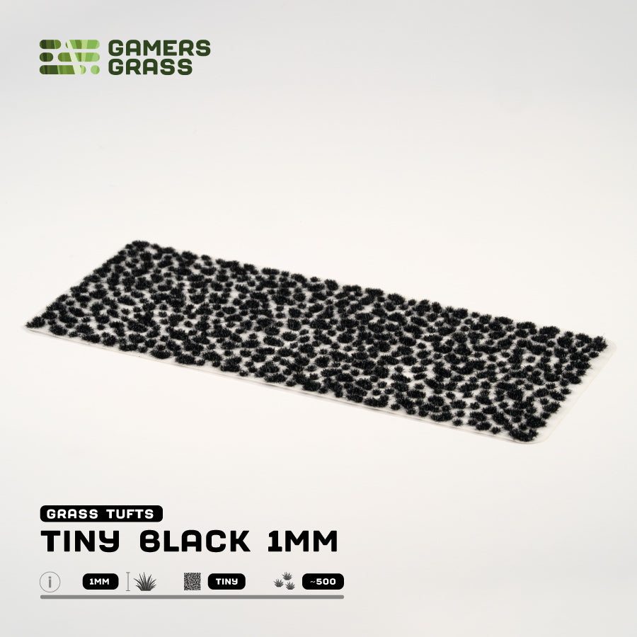 Gamers Grass Tiny Tufts - Black 1mm