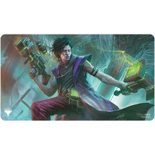 Load image into Gallery viewer, Magic: The Gathering Duskmourn Standard Playmat - Winter, Cynical Opportunist (Commander)