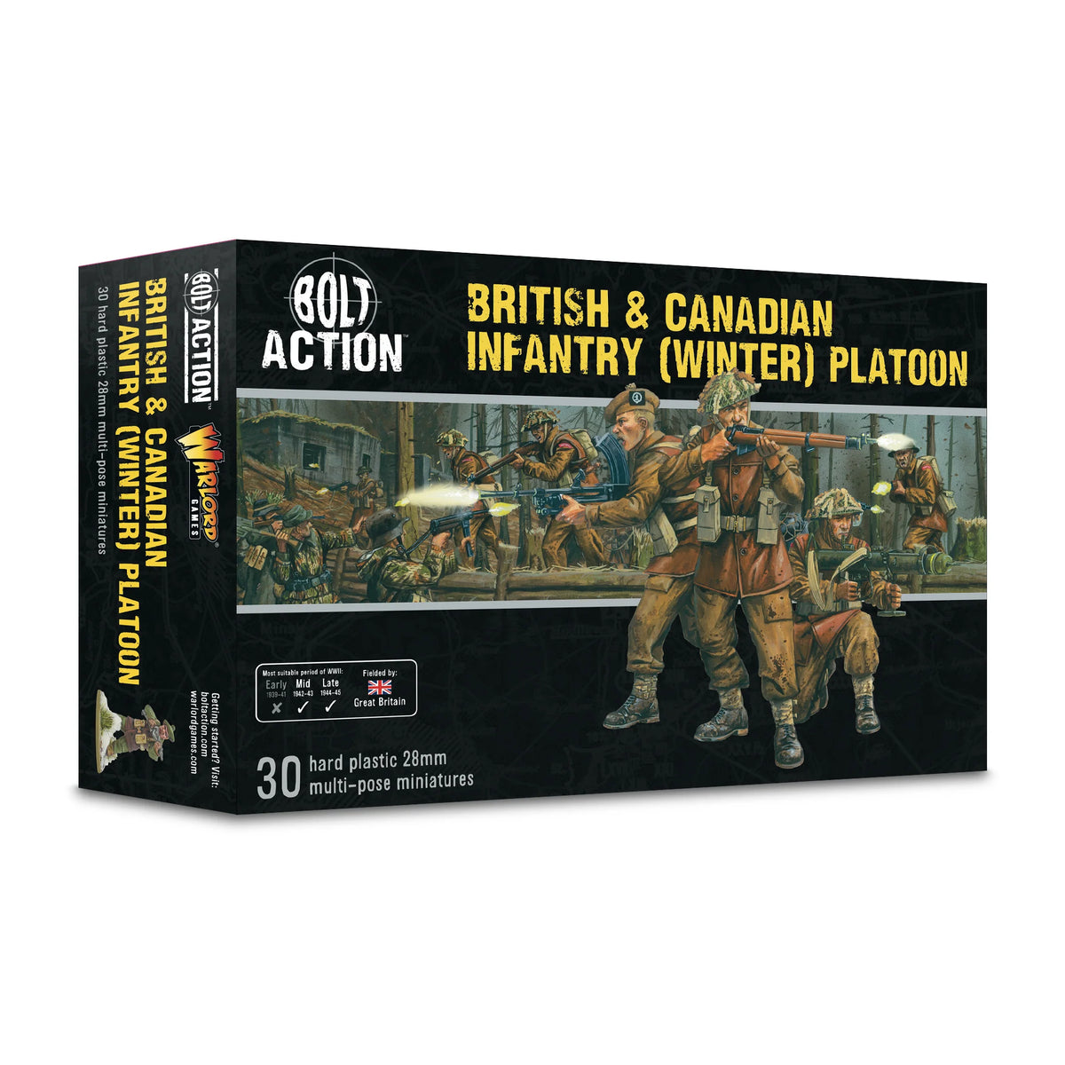 Bolt Action British & Canadian Infantry Winter Platoon