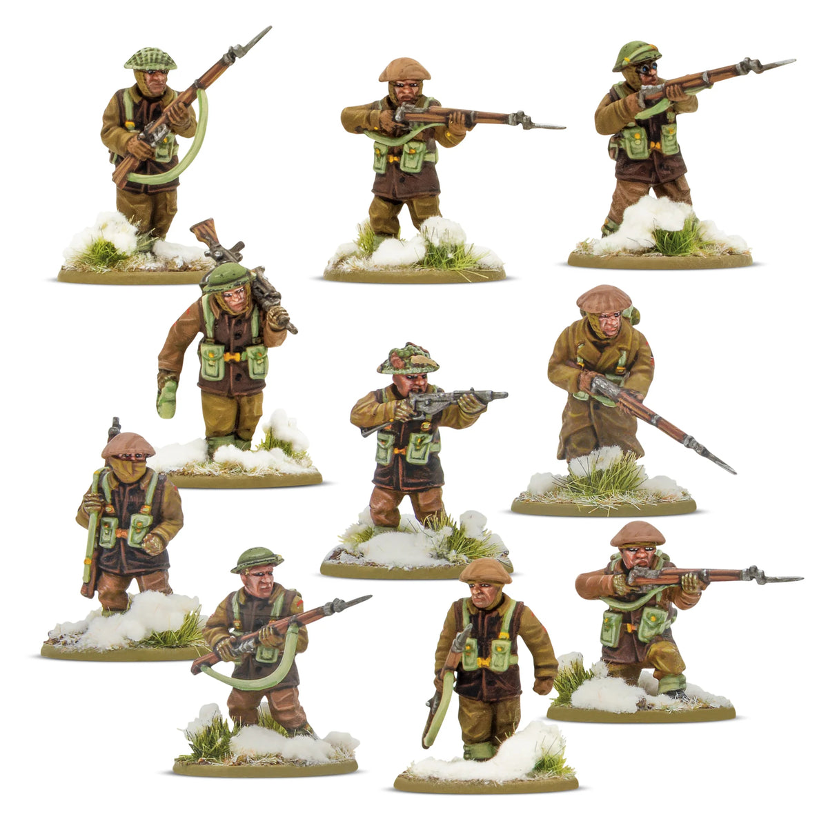 Bolt Action Crossing the Rhine British & Canadian Infantry Winter Starter Army