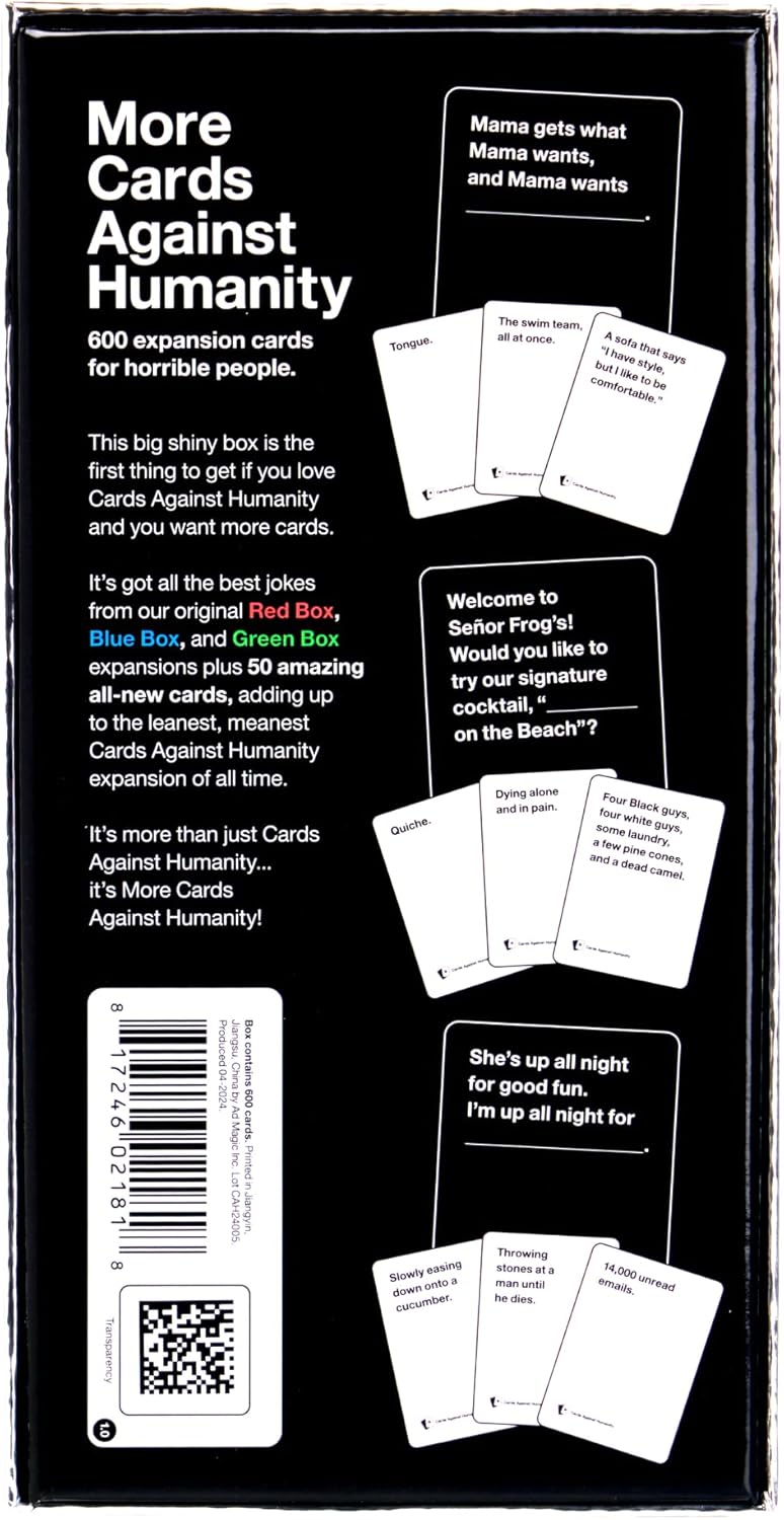 More Cards Against Humanity: 600 Card Expansion
