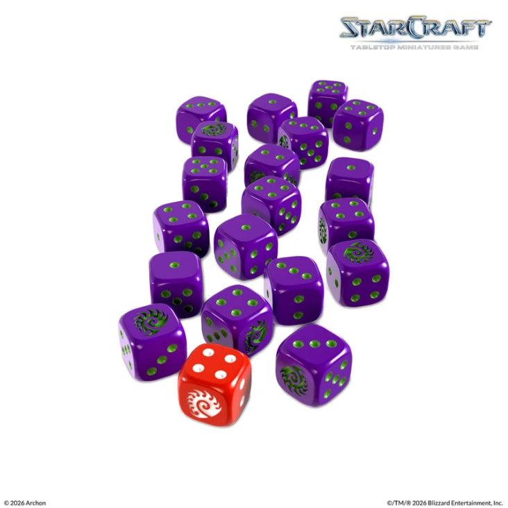 Starcraft Zerg Custom Dice Set
