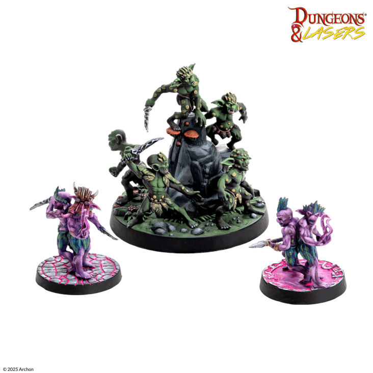Dungeons & Lasers Miniatures Raiders and Beasts: Scareguards Archipelago