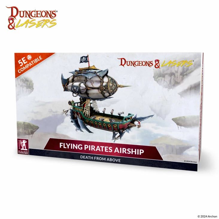 Dungeons & Lasers Miniatures Flying Pirates Airship