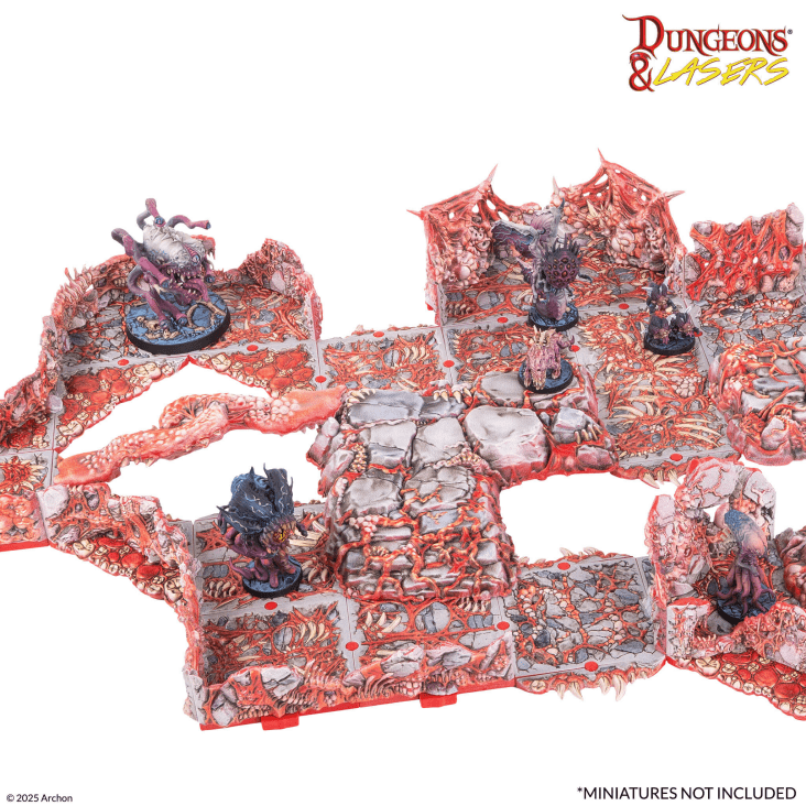 Dungeons & Lasers Belly of the Beast Terrain Pre-Painted