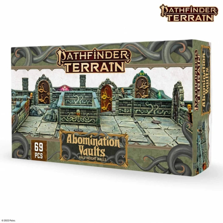 Pathfinder Abomination Vaults Half-Height Walls Terrain