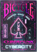 Load image into Gallery viewer, Bicycle Cyberpunk Cybercity Playing Cards