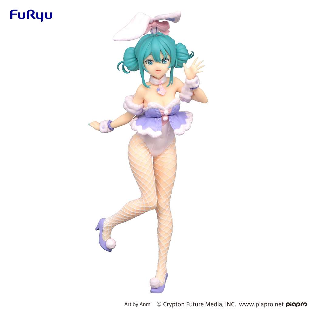 Hatsune Miku Rabbit Purple Bicute Bunnie Statue