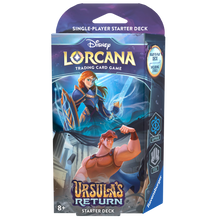 Load image into Gallery viewer, Disney Lorcana TCG: Ursula's Return Anna & Hercules (Sapphire / Steel) Starter Deck