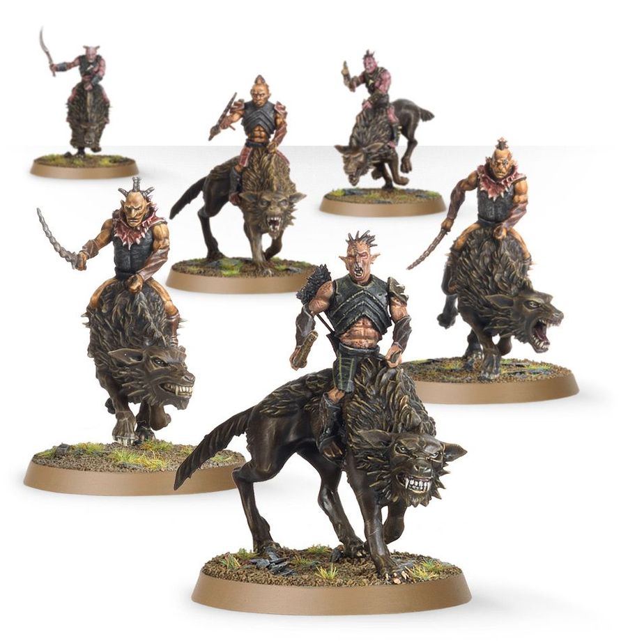 The Lord Of The Rings Hunter Orcs On Fell Wargs