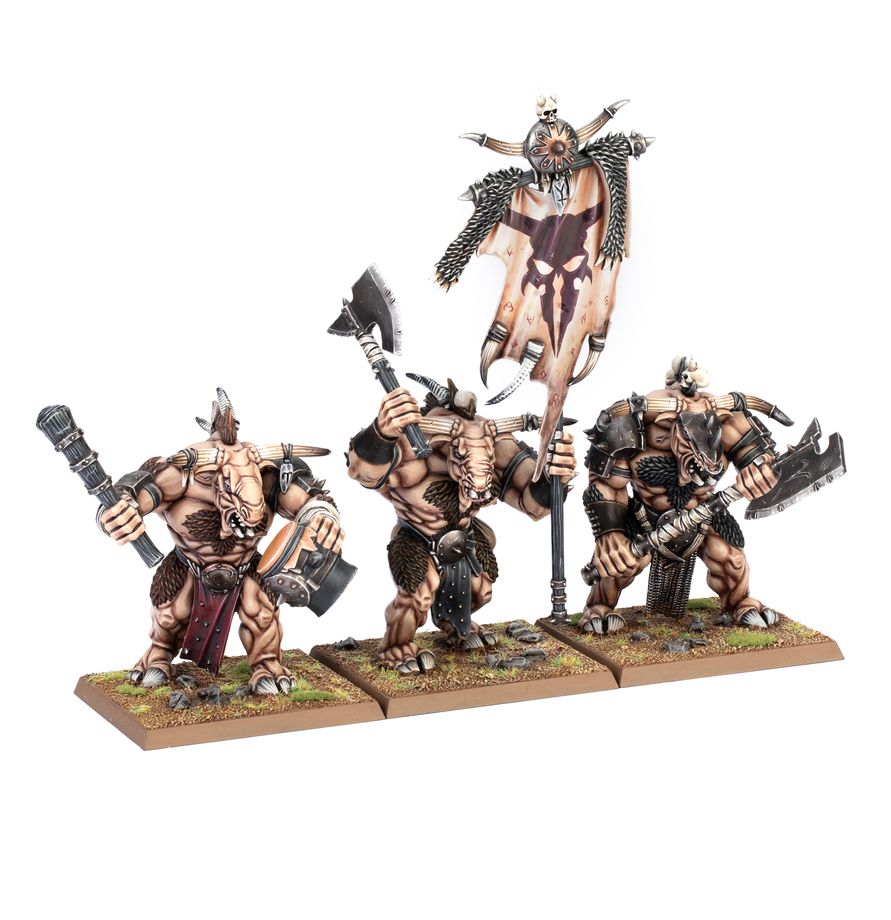 Warhammer The Old World Beastmen Brayherds Minotaur Herd