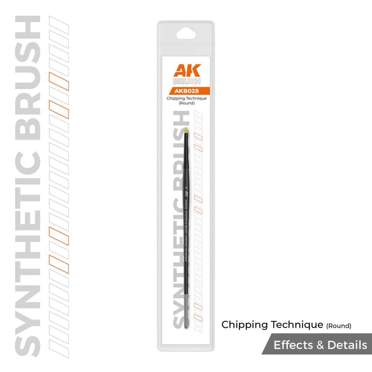 AK Interactive Chipping Technique (Round) Brush