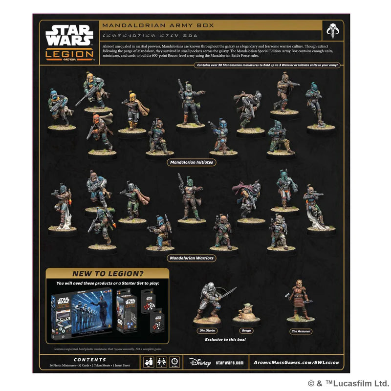 Star Wars Legion Mandalorian Army Box Special Edition