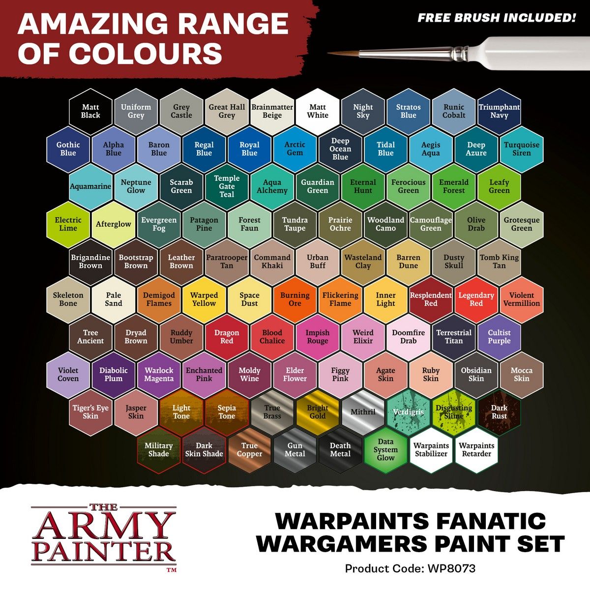 The Army Painter Warpaints Fanatic Wargamers Paint Set