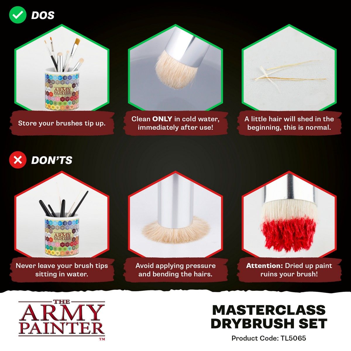The Army Painter Masterclass Drybrush Set