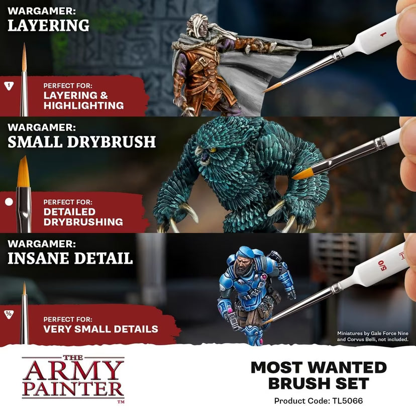 The Army Painter Most Wanted Brush Set