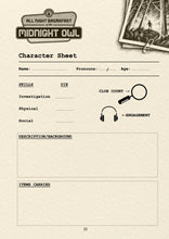 Load image into Gallery viewer, All Night Breakfast At The Midnight Owl Solo RPG