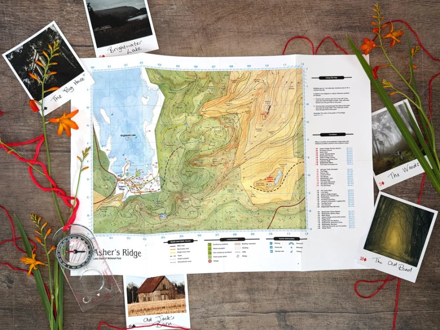 Asher's Ridge Topographical Map