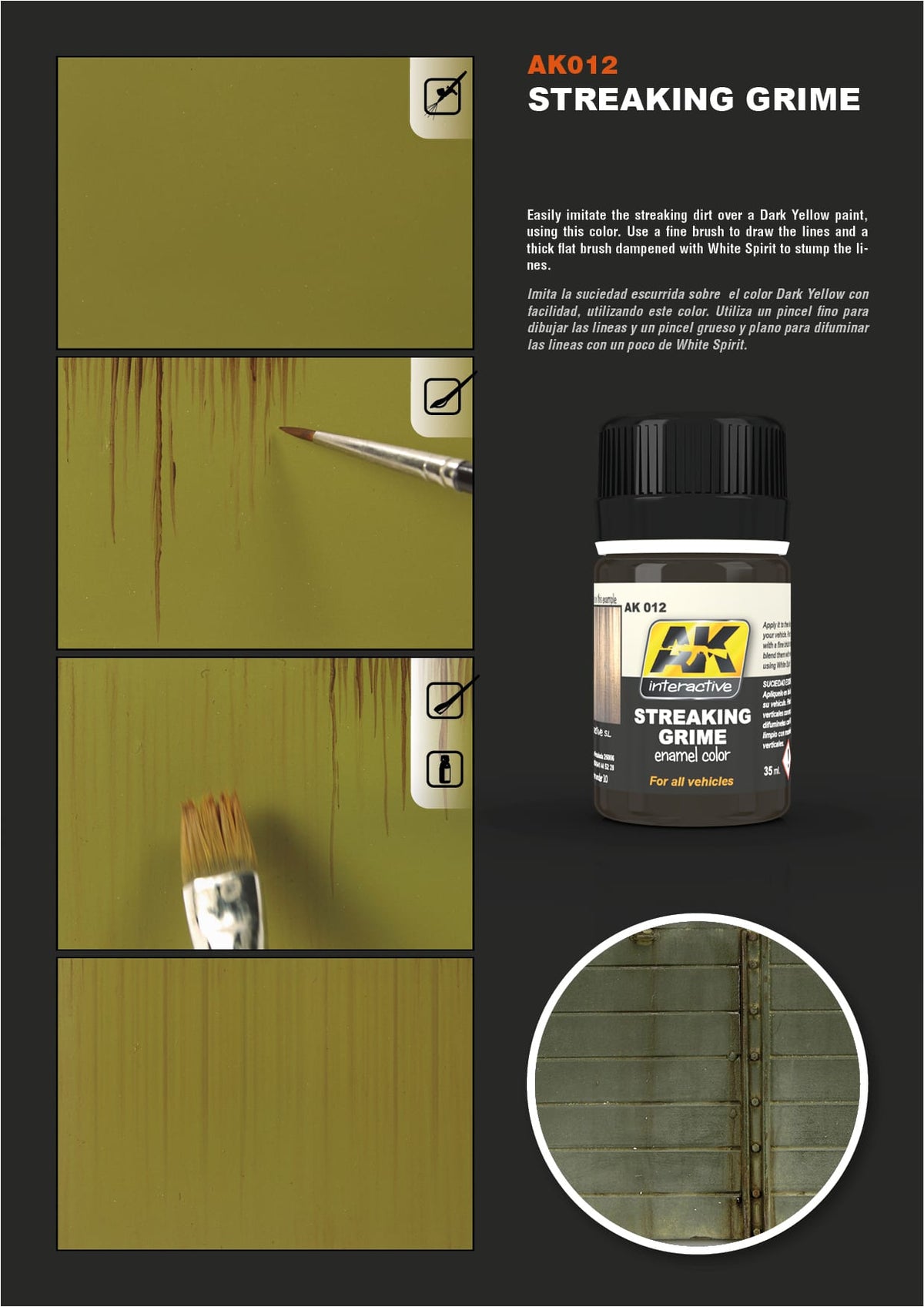 AK Interactive Streaking Grime 35ml