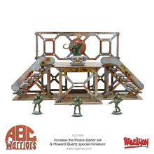 Load image into Gallery viewer, ABC Warriors Increase The Peace Starter Game & Howard Quartz 'Mr Ten Per Cent' Special Miniature