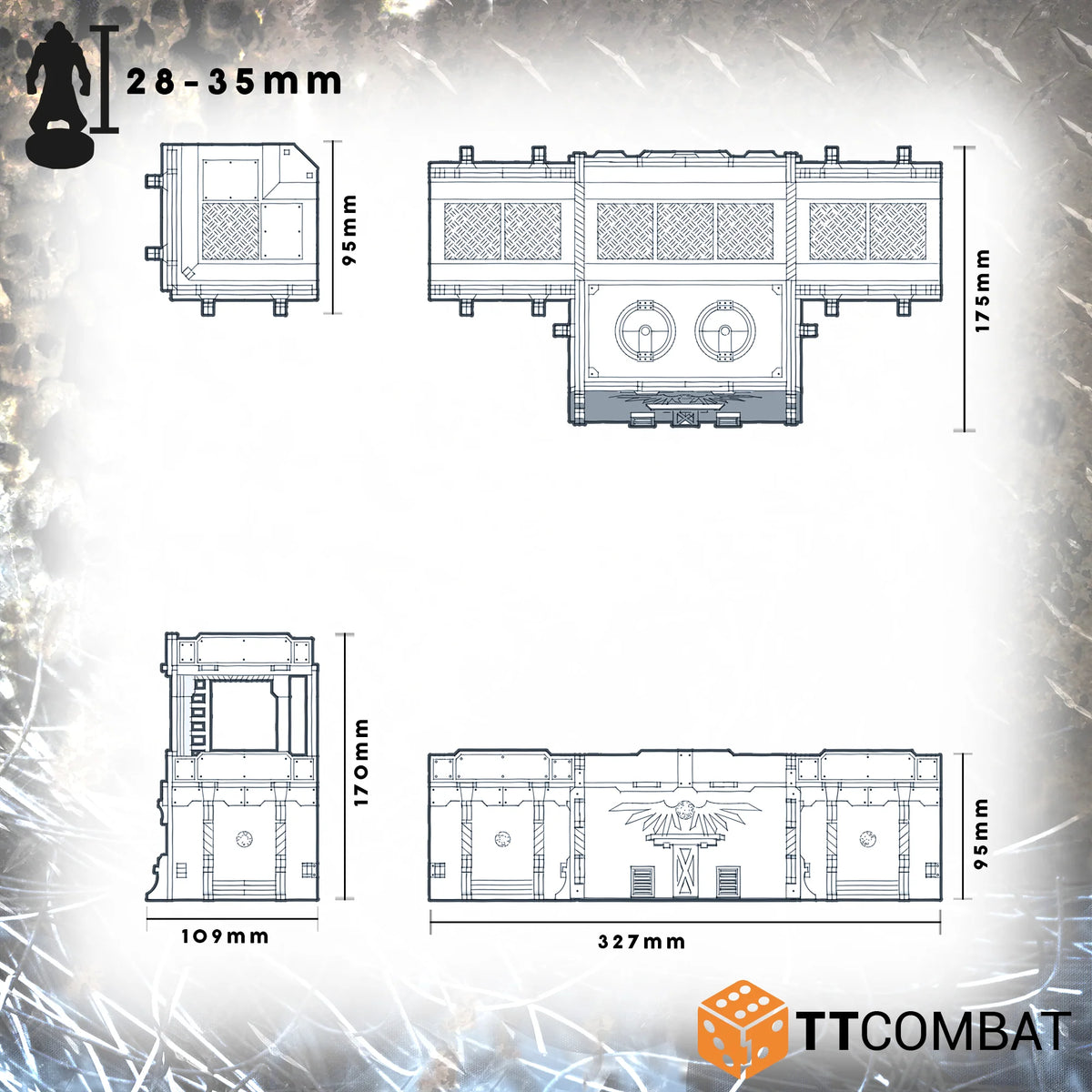 TTCombat Chroma Terrain - Bastion