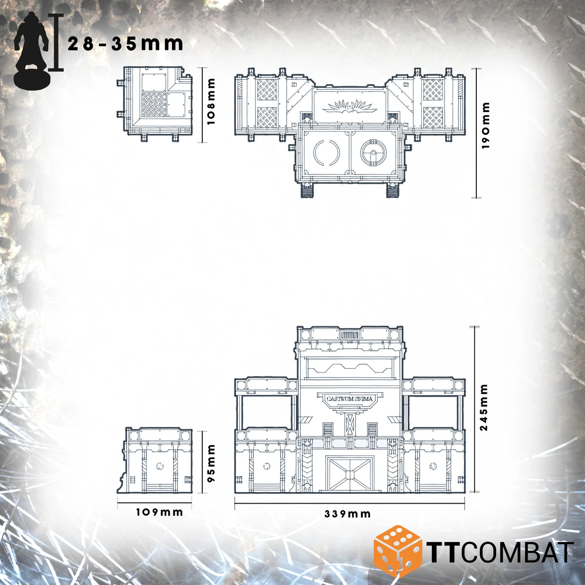 TTCombat Chroma Terrain - Bastion Gateway