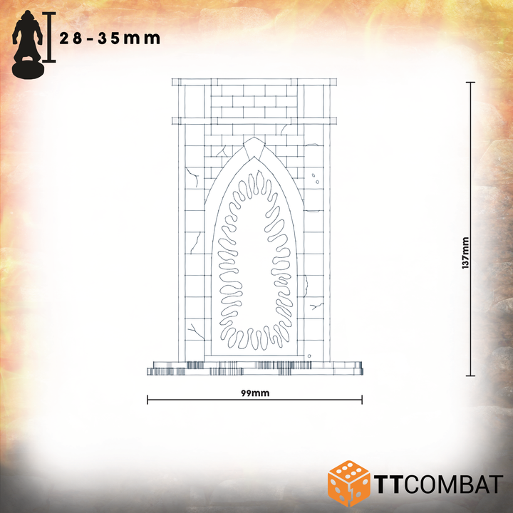 TTCombat Tabletop Scenics - Fantasy Realms Minor Riftgate of Blood