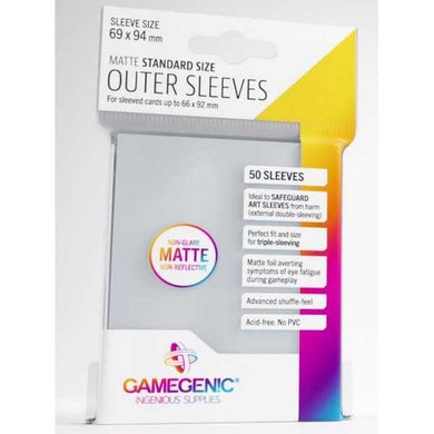 Gamegenic Standard Size Outer Sleeve Matte