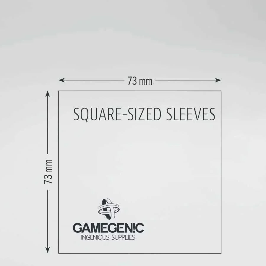 Gamegenic Board Game Sleeves: Square Clear (50 ct)