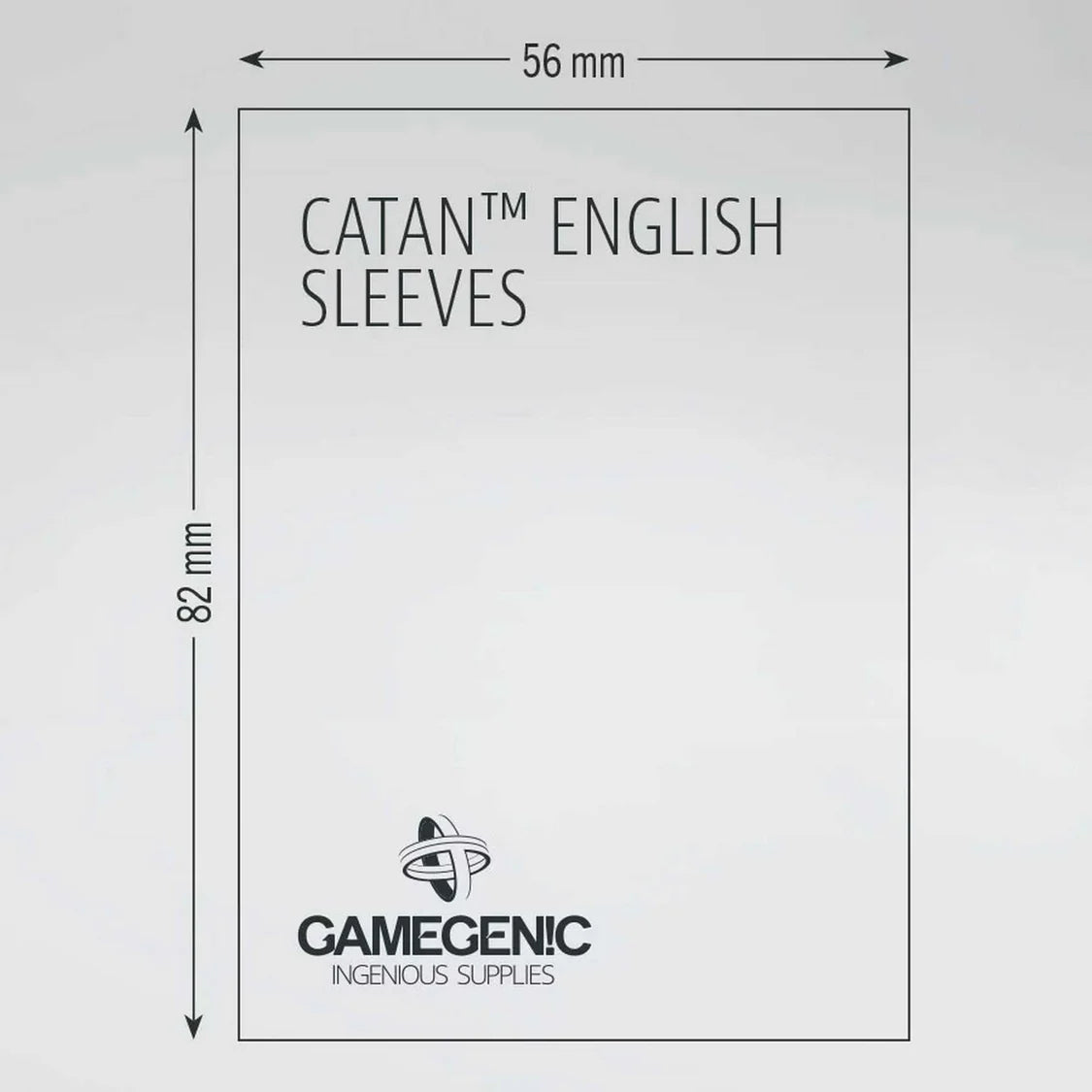 Gamegenic Board Game Sleeves: CATAN English Clear (60 ct)