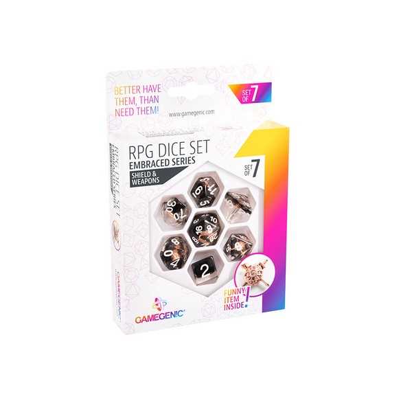 Gamegenic EMBRACED SERIES Shield & Weapons RPG Dice Set (SET OF 7)