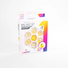 Load image into Gallery viewer, Gamegenic EMBRACED SERIES Rubber Duck RPG Dice Set (SET OF 7) Multicolour