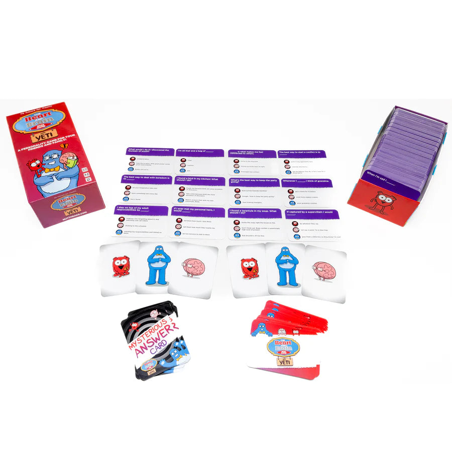 The Heart and Brain Quiz Game with Yeti