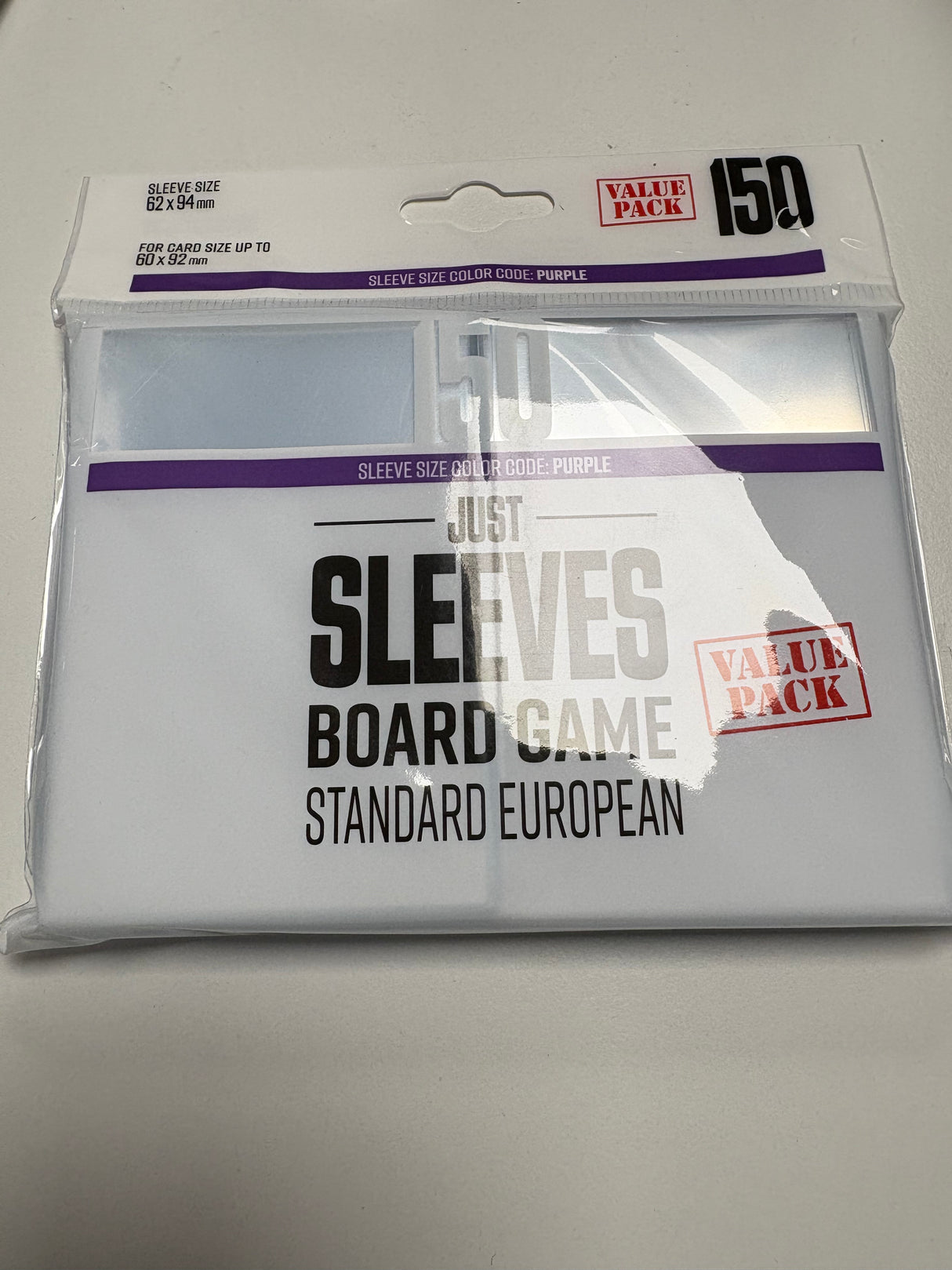 Gamegenic Just Sleeves Standard European Value Pack (150ct.)