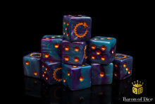 Load image into Gallery viewer, Baron of Dice Sci Fi Dice - Infinity Dragon Square Corner x25