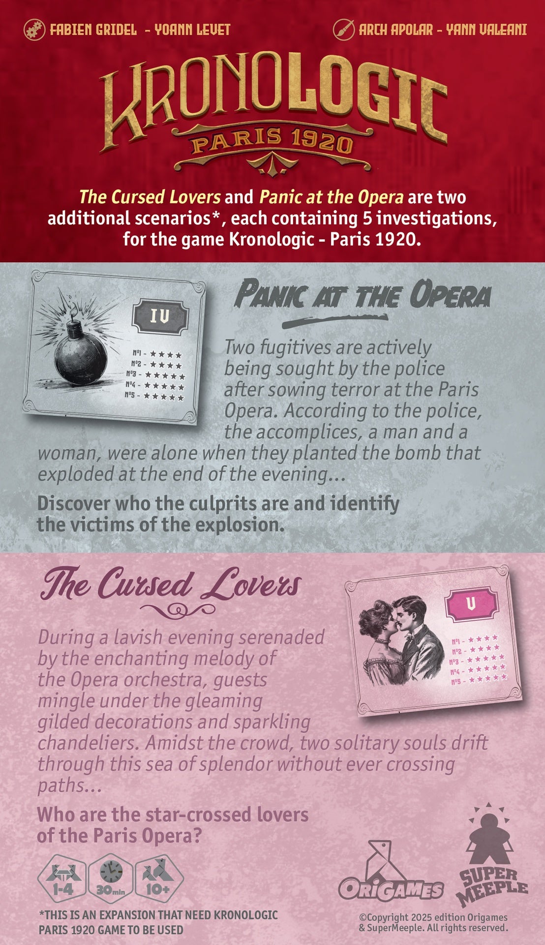 Kronologic Paris 1920 - Panic at the Opera & The Cursed Lovers
