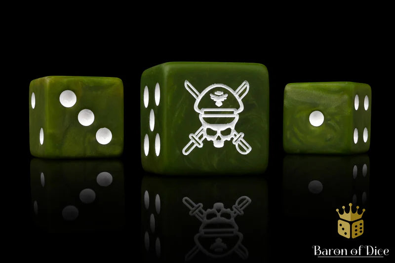 Baron of Dice Military Sergeant Camouflage Square Corner x25