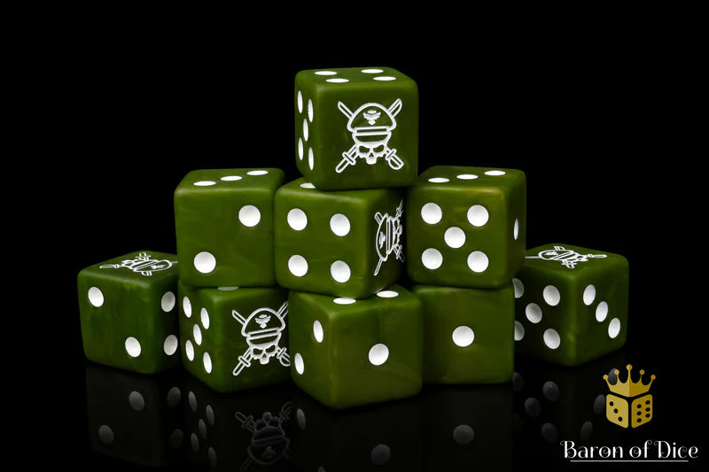 Baron of Dice Military Sergeant Camouflage Square Corner x25