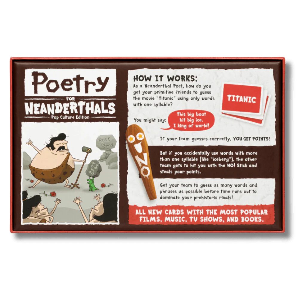 Poetry For Neanderthals Pop Culture Edition