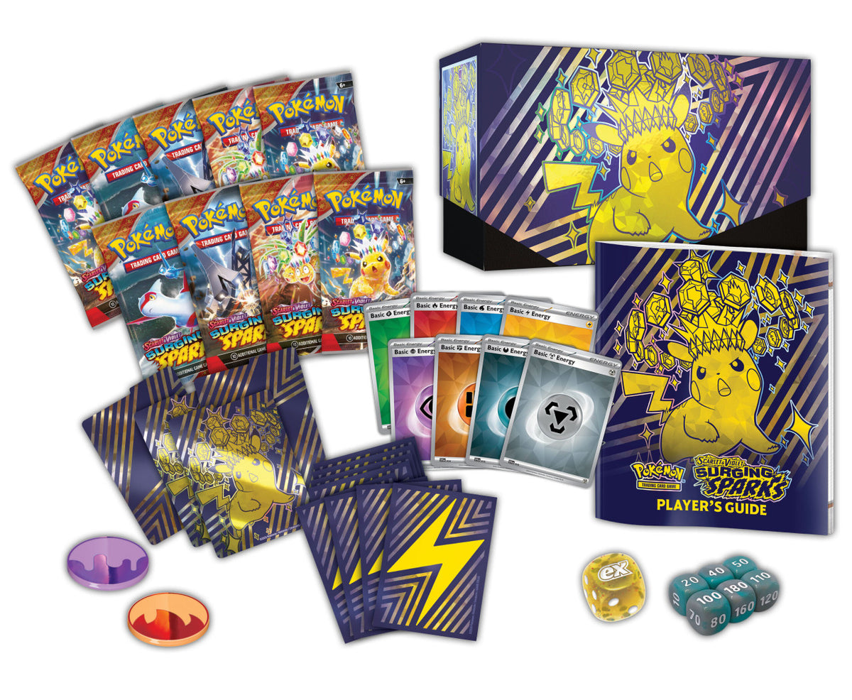 New Pokemon Tcg Box Pokemon Surging Sparks Elite Trainer Box (ETB) Sealed - Brand New TCG Booster Box New Pokemon Tcg Box Pokemon Surging Sparks Elite Trainer Box (ETB) Sealed - Brand New TCG Booster Box