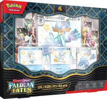 Load image into Gallery viewer, Pokemon TCG Scarlet & Violet Paldean Fates Premium Collection Meowscarda/Quaquaval/Skeledirge