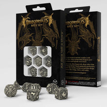 Load image into Gallery viewer, Q-Workshop Dracopolis Dice Set: The Scandinavian Blackfang